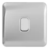 Schneider® Schneider LSD 10AX 1G Intermediate Switch White Insert Polished Chrome - GGBL1014WPC