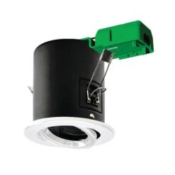 JCC Fixed IP20 50W GU10 Twist & Lock Tilt Downlight White - JC94114WH