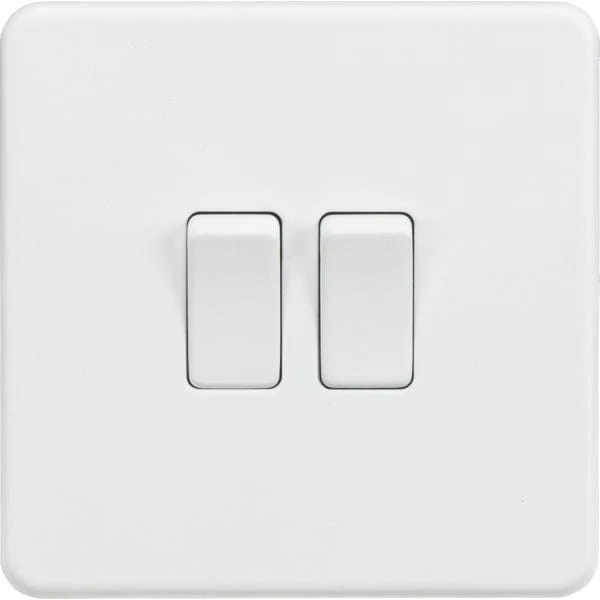 MLA Knightsbridge 10AX 2 Gang 2-Way Switch Matt White - SF3000MW 3 MLA Knightsbridge 10AX 2 Gang 2-Way Switch Matt White - SF3000MW