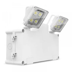 Kosnic Orda 3W Twin-Spot Emergency IP65 Non-maintained Self-test White - KEML03TS3/S-WHT