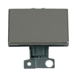 Click Scolmore MiniGrid 10A 2 Way Paddle Ingot Module Black Nickel - MD009BN