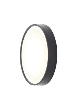 Forum Ripon 18W Round 310mm LED IP65 Bulkhead Black - Cool White - CZ-31743-BLK