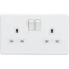 Knightsbridge Screwless 13A 2G DP Switched Socket - Matt White - SFR9000MW -Led Lighting Shop 2 252F7 252F4 252Ff 252F274f50caa8e1d8a3a9f94a19eebcb6c22cf6a727 SFR9000MW
