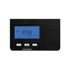 ESP Sangamo Choice Plus Room Thermostat Digital Black 7 Day Programmable With Frost Protection - CHPRSTATDPB