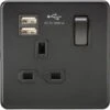 Knightsbridge Screwless 13A 1G Switched Socket With Dual USB Charger (2.4A) - Matt Black - SFR9124MBB -Led Lighting Shop 2 252F8 252F9 252F5 252F28954c5ff746c070f0f88c5dba770215bf8f1189 SFR9124MBB 758810ba c12b 4ec5 aed2 0db6f6d42cb7