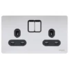 Schneider® Schneider USFP 13A Double Pole 2G Switched Socket Black Insert Polished Chrome - GU3420DBPC 1 Schneider® Schneider USFP 13A Double Pole 2G Switched Socket Black Insert Polished Chrome - GU3420DBPC -Led Lighting Shop 2 252Ff 252F5 252F2 252F2f52ad53f31c8229a41093a6f64211a769371fef GU3420DBPC