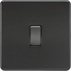 Knightsbridge Screwless 10AX Intermediate Switch - Matt Black - SF1200MBB