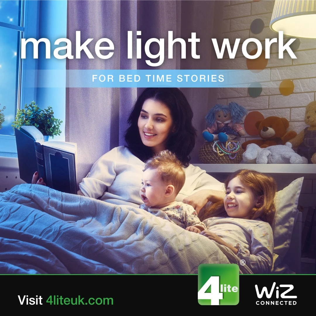 4Lite WiZ Connected SMART LED IP20 GU10 Fire Rated Downlight Matt White WiFi & Bluetooth - 4L1-2214 - Image 4