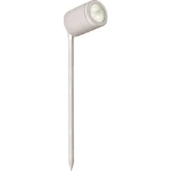 Collingwood 3W Silver Straight To Mains LED Garden Spike Light 38 Degree - Warm White