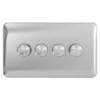 Schneider® Schneider LSD Dimmer Switch 4G 2W 250W Polished Chrome - GGBL6042CPCS