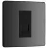 BG Evolve Black Chrome Single Master Telephone Socket - PCDBCBTM1B