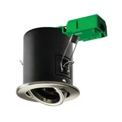 JCC Fixed IP20 50W GU10 Twist & Lock Tilt Downlight Brushed Nickel - JC94114BN