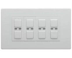 LightwaveRF 230V 4 Gang Master Dimmer - White - JSJSLW440WH