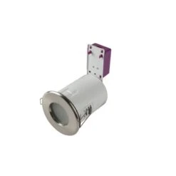 Robus Starling 50W Mains Voltage Fire Rated Downlight, Ip65, 87MM, Brushed Chrome, Dimmable - RSF20165-13