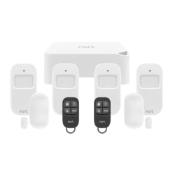 ESP Fort Smart Alarm Kit - 1 X Smart Hub, 4 X PIR, 2 X Door/Window Contact, 2 X Remote Control - ECSPK4