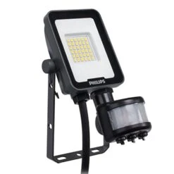 Philips Ledinaire 10W IP65 LED Floodlight With PIR Sensor - Cool White (UK1022) - 911401883783