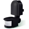 Luceco Guardian Exterior Ip44 Wall Mounted Tilt And Swivel Day & Night Pir Motion Sensor - 180 Degree - Pir/Lux - Black - LGIP44