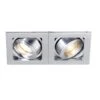 Aurora Adjustable IP20 GU10 Non-Integrated Twin Downlight Satin Silver - AU-MGU102SS -Led Lighting Shop 6 252F9 252F3 252Fd 252F693d46debe587f054c21e99f98f3be4d67d63a1a AU MGU102SS 20593f56 68e9 40ac 8053 5bfdfae0d5ad