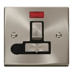 Click Scolmore Deco Ingot 13A Flex Outlet Neon Switched Fused Spur Unit - VPSC552BK