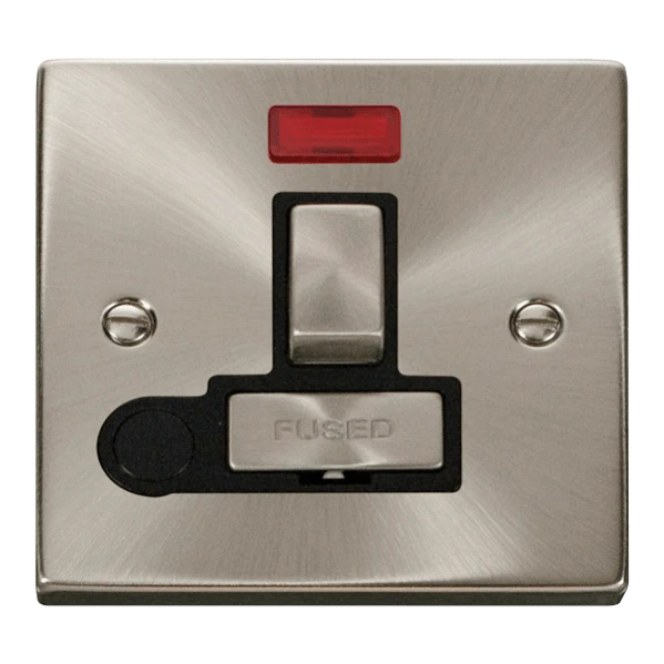 Click Scolmore Deco Ingot 13A Flex Outlet Neon Switched Fused Spur Unit - VPSC552BK 3 Click Scolmore Deco Ingot 13A Flex Outlet Neon Switched Fused Spur Unit - VPSC552BK