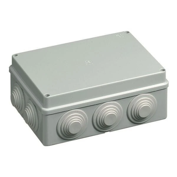 Wiska WIB 2/E Junction Box Sealed Enclosure With Cones IP55 Grey - 716 3 Wiska WIB 2/E Junction Box Sealed Enclosure With Cones IP55 Grey - 716