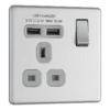 BG Screwless Flatplate Brushed Steel Single Switched 13A Power Socket With Usb Charging - 2X Usb Sockets (2.1A) - Grey Insert - 2 BG Screwless Flatplate Brushed Steel Single Switched 13A Power Socket With Usb Charging - 2X Usb Sockets (2.1A) - Grey Insert - -Led Lighting Shop 7412555e e67b 4153 b94c b1696f928811 768 1024 1 VIEWPORT DESKTOP ProductImage