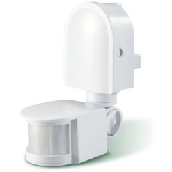 Luceco Guardian Exterior IP44 Wall Mounted Tilt And Swivel Day & Night PIR Motion Sensor - White - LGIP44WSW