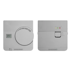 ESP Sangamo Electronic Wireless Thermostat With Digital Display Silver - CHPRSTATDRFS