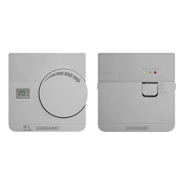 ESP Sangamo Electronic Wireless Thermostat With Digital Display Silver - CHPRSTATDRFS 3 ESP Sangamo Electronic Wireless Thermostat With Digital Display Silver - CHPRSTATDRFS