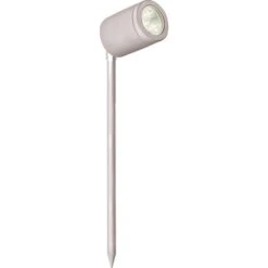 Collingwood 3W Silver Straight To Mains LED Garden Spike Light 38 Degree - Natural White