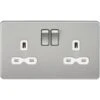 Knightsbridge Screwless 13A 2G DP Switched Socket - Brushed Chrome With White Insert - SFR9000BCW 2 Knightsbridge Screwless 13A 2G DP Switched Socket - Brushed Chrome With White Insert - SFR9000BCW -Led Lighting Shop 7 252Fb 252F0 252Fe 252F7b0e5fc8a95c2cacee61ad5d47f71858513b25d6 SFR9000BCW