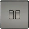 Knightsbridge Screwless 10AX 2G 2-Way Switch - Black Nickel - SF3000BN -Led Lighting Shop 7 252Fd 252F6 252Fb 252F7d6b7ae98a52e4f1a1e5091ce9d7849b6c6b2c88 SF3000BN a9895c8a ad5f 4891 8283 0f4ca57244bb