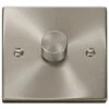 Click Scolmore Deco Satin Chrome 1 Gang 2 Way Dimmer Switch - VPSC140