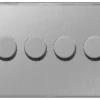 BG Nexus Flatplate Screwless Brushed Steel 4 Gang 2 Way Intelligent Leading Edge Dimmer Switch Push On/Off - FBS84P -Led Lighting Shop 81a949b0 3a5e 4110 b11b e4fd34a9b551 768 1024 1 VIEWPORT DESKTOP ProductImage