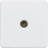 Knightsbridge Screwless 1G TV Outlet (non-isolated) - Matt White - SF0100MW -Led Lighting Shop 8 252F2 252Fc 252F5 252F82c5a3b064af487bb71744e9f8e9b21e020545c8 SF0100MW