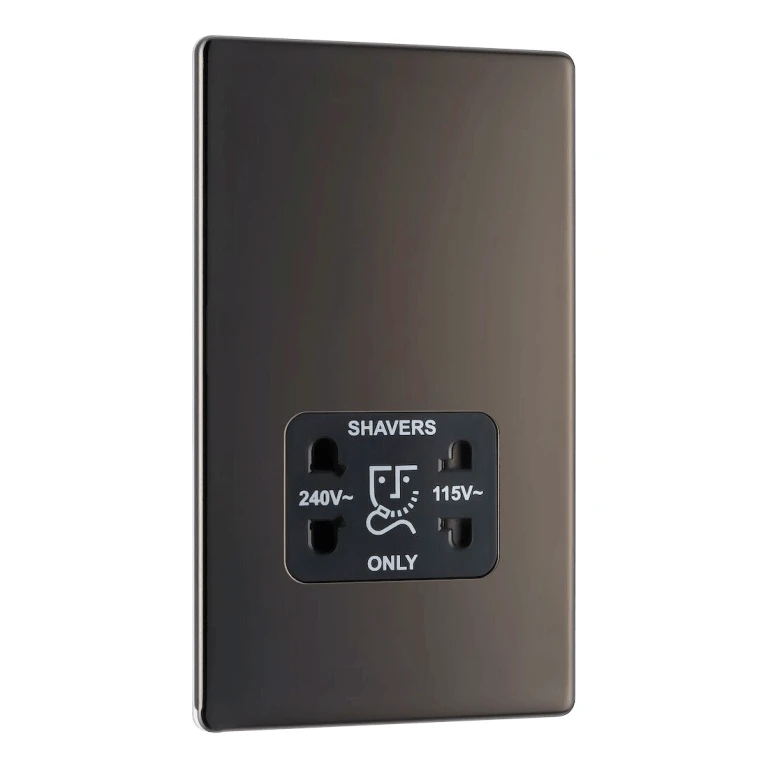 BG Flat Plate Black Nickel 115/240V Dual Vol - FBN20B 3 BG Flat Plate Black Nickel 115/240V Dual Vol - FBN20B