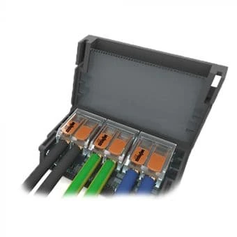 Wiska Shell Box Size 3 Mini Gel Box With 3 X 2 Way Wago Connector Grey - MJBF332