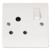 Click Scolmore Mode 20A Round Pin Plug Socket Polar White - CMA034