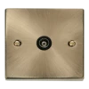Click Scolmore Deco 1 Gang Isolated Co-Axial Socket - VPAB158BK