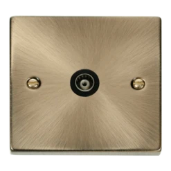Click Scolmore Deco 1 Gang Isolated Co-Axial Socket - VPAB158BK