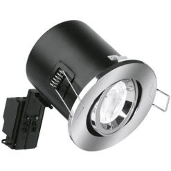 Aurora EFD 240V GU10 Downlight - Satin Nickel - EN-FD102SN