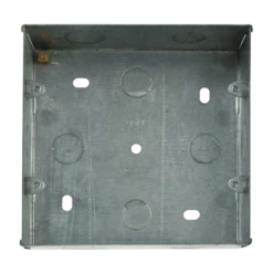 Click Scolmore Essentials 2 Gang 47MM Double Row K/O Box - WA512