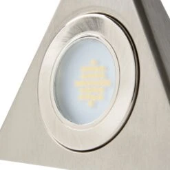 Forum Fonte 1.5W Triangle Under Cabinet Light Satin Nickel - Cool White - CUL-21626 -Led Lighting Shop CUL 21626 3