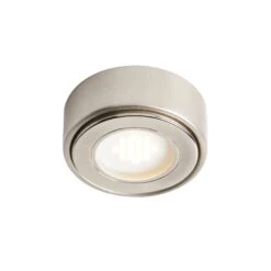Forum Laghetto 1.5W Round Under Cabinet Light Satin Nickel - Warm White - CUL-25318