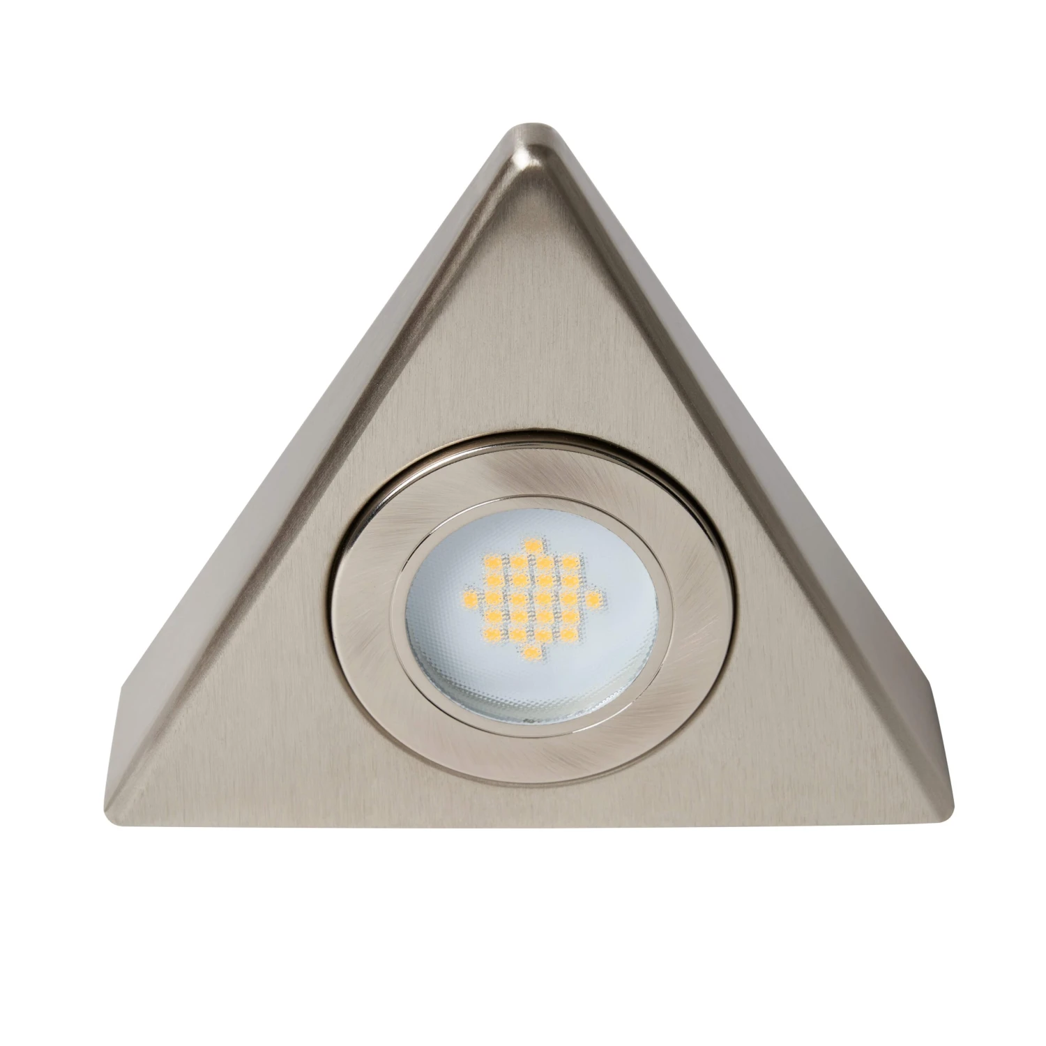 Forum Fonte 1.5W Triangle Under Cabinet Light Satin Nickel - Warm White - CUL-25319 4 Forum Fonte 1.5W Triangle Under Cabinet Light Satin Nickel - Warm White - CUL-25319 - Image 2