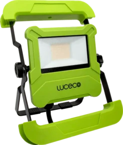 Luceco Foldable Compact Worklight With 13A Power Socket 30W 2400Lm 5000K - EFLDS30B50UK