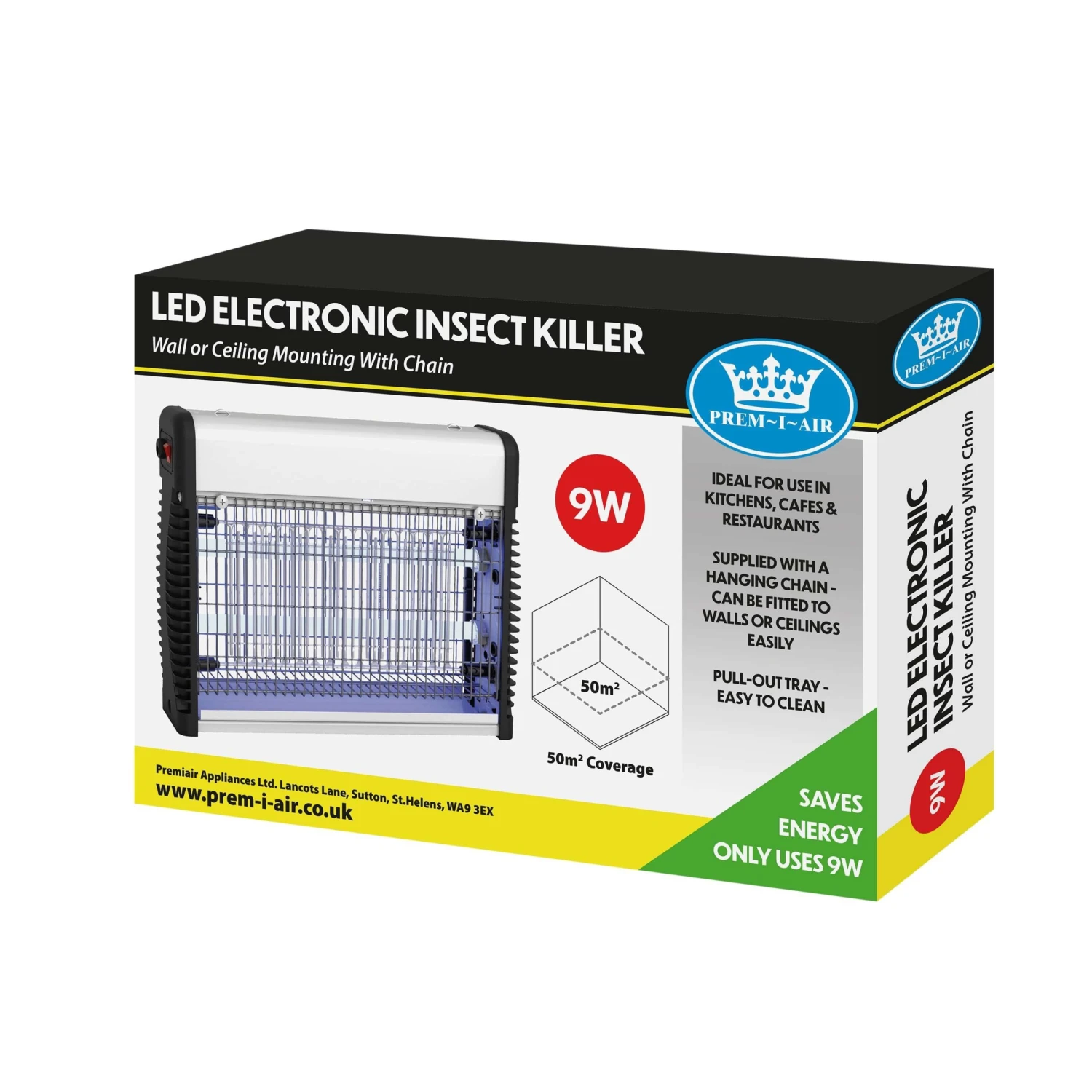 Premiair LED Electric Insect Killer 9W - EH1340 4 Premiair LED Electric Insect Killer 9W - EH1340 - Image 2