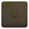 Schneider® Schneider LSD Mains Dimmer - 1G 1W 250W - Mocha Bronze - GGBL6011CMBS -Led Lighting Shop GGBL6011CMBS Face web