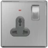 BG Nexus Flatplate Screwless Brushed Steel 13A 1 Gang Universal Switched Socket Grey Insert - FBS27LG -Led Lighting Shop a00f5b81 05e7 437d b9d2 c06706847873 768 1024 1 VIEWPORT DESKTOP ProductImage