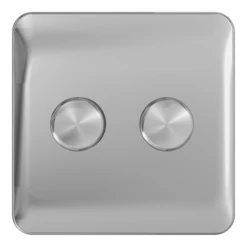 Schneider® Schneider LSD Dimmer - 2G 2W 250W/VA - Polished Chrome - GGBL6022CPCS